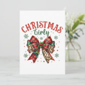 Weihnachtsgeschenk Feiertagskarte (Stehend Vorderseite)