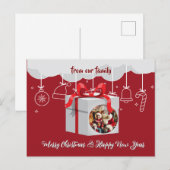 Weihnachtsgeschenk Feiertagspostkarte (Vorne/Hinten)