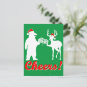 Weihnachtsgeschenk ! feiertagspostkarte (Stehend Vorderseite)