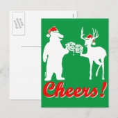 Weihnachtsgeschenk ! feiertagspostkarte (Vorne/Hinten)