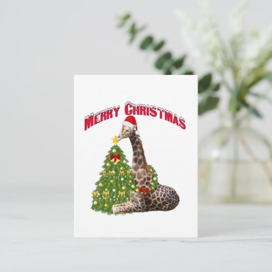 Weihnachtsgeschenk Feiertagspostkarte (Stehend Vorderseite)