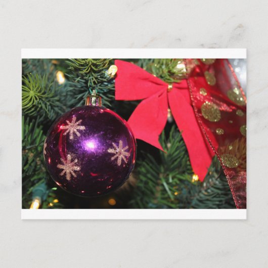 Weihnachtsgeschenk Feiertagspostkarte (Vorderseite)