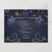 Weihnachtsgeschenk Feiertagspostkarte (Vorderseite)