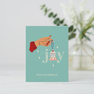 Weihnachtsgeschenk Feiertagspostkarte