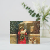 Weihnachtsgeschenk Feiertagspostkarte (Stehend Vorderseite)