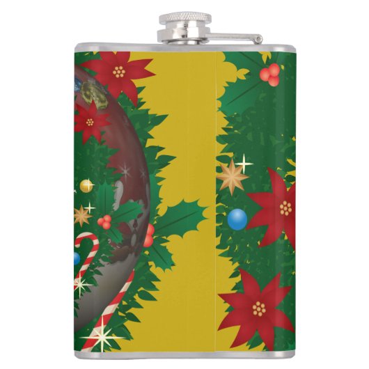 Weihnachtsgeschenk Flachmann (Rückseite)