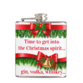 Weihnachtsgeschenk Flachmann (Vorderseite)