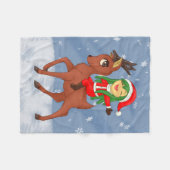 Weihnachtsgeschenk Fleecedecke (Vorderseite (Horizontal))