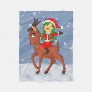 Weihnachtsgeschenk Fleecedecke