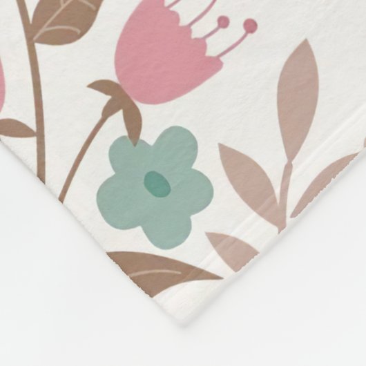 Weihnachtsgeschenk Flora 4 Jahreszeiten Fleecedecke (Ecke)