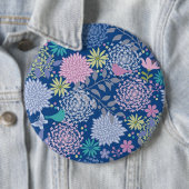 Weihnachtsgeschenk Floral 60. Geburtstag Button (Beispiel)