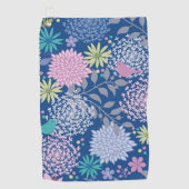 Weihnachtsgeschenk Floral 60. Geburtstag Golfhandtuch (Vorderseite)