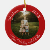 Weihnachtsgeschenk-Foto Jährliche Ornamente (Vorne)