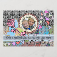 Weihnachtsgeschenk-Fotokarte - Mutter