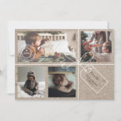 Weihnachtsgeschenk-Fotos Portrait Feiertagskarte (Vorderseite)