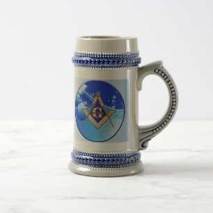 WEIHNACHTSgeschenk-FREIMAURERemblem Bierglas