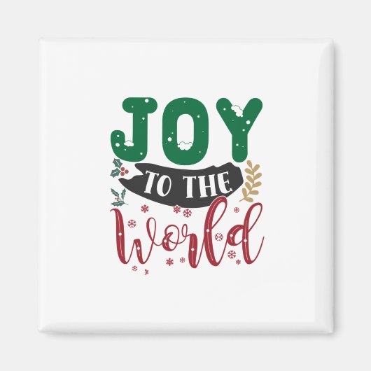 Weihnachtsgeschenk | Freude an der Welt Magnet (Vorne)