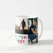 Weihnachtsgeschenk Froh und Hell Benutzerdefiniert Kaffeetasse (VorderseiteRechts)