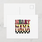 Weihnachtsgeschenk Frohe Mama Postkarte (Vorne/Hinten)