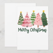 Weihnachtsgeschenk Frohe Weihnachtsbaum Einladung (Vorne/Hinten)
