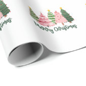 Weihnachtsgeschenk Frohe Weihnachtsbaum Geschenkpapier (Rolleneckpunkt)
