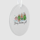 Weihnachtsgeschenk Frohe Weihnachtszeit Ornament (Vorderseite)