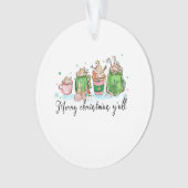 Weihnachtsgeschenk Frohe Weihnachtszeit Ornament (Vorderseite)