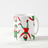Weihnachtsgeschenk Funny Elf Custom Face Kaffeetasse (VorderseiteRechts)