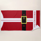 Weihnachtsgeschenk Funny Santa Beach Handtuch (Vorderseite)