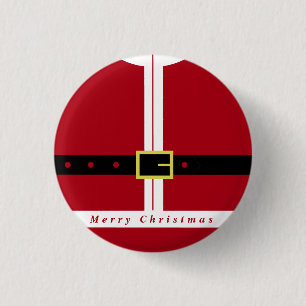 Weihnachtsgeschenk Funny Weihnachtsmann Design Button