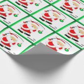 Weihnachtsgeschenk für Angler Geschenkpapier (Ecke)