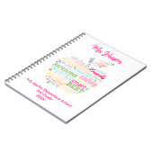 Weihnachtsgeschenk für Apfel der Wortlehre Notizblock (Linke Seite)