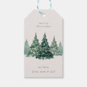 Weihnachtsgeschenk für Aquarellen Geschenkanhänger (Vorderseite)