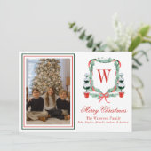 Weihnachtsgeschenk für Aquarellfarben Weihnachtsfe Feiertagskarte (Stehend Vorderseite)