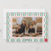 Weihnachtsgeschenk für Aquarellfarben Weihnachtsfe Feiertagskarte (Rückseite)