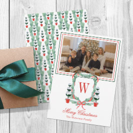 Weihnachtsgeschenk für Aquarellfarben Weihnachtsfe Feiertagskarte