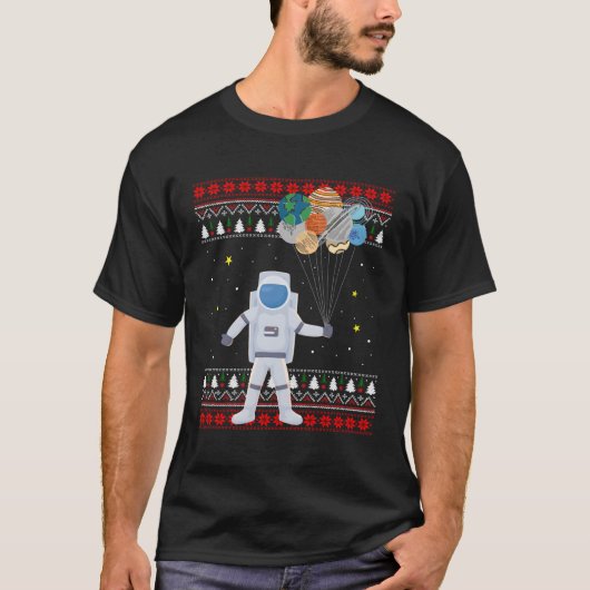 Weihnachtsgeschenk für Astronauten T-Shirt (Vorderseite)