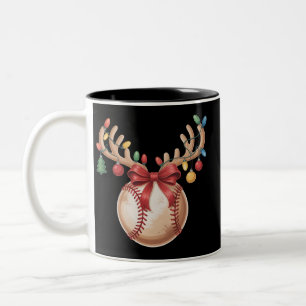 Weihnachtsgeschenk für Baseball-Liebhaber Spieler Zweifarbige Tasse