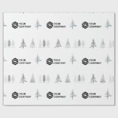 Weihnachtsgeschenk für benutzerdefinierte Unterneh Geschenkpapier (Flach)