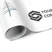 Weihnachtsgeschenk für benutzerdefinierte Unterneh Geschenkpapier (Rolleneckpunkt)