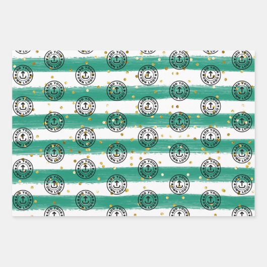 Weihnachtsgeschenk für benutzerdefinierte Unterneh Geschenkpapier Set (Vorderseite 3)