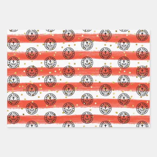 Weihnachtsgeschenk für benutzerdefinierte Unterneh Geschenkpapier Set (Vorderseite 2)