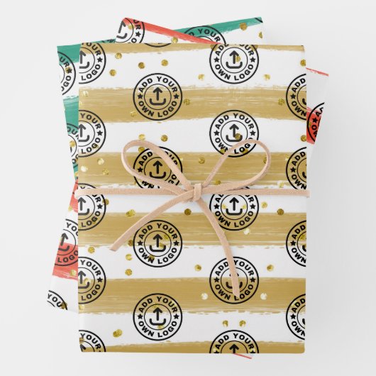 Weihnachtsgeschenk für benutzerdefinierte Unterneh Geschenkpapier Set (Beispiel)