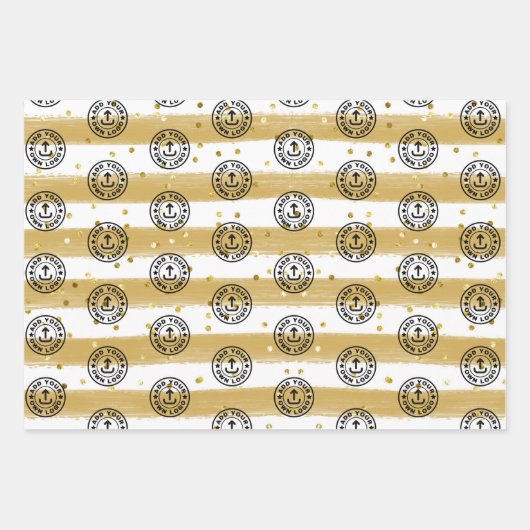 Weihnachtsgeschenk für benutzerdefinierte Unterneh Geschenkpapier Set (Vorderseite)