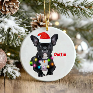 Weihnachtsgeschenk für Bulldoggen Keramik Ornament