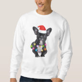 Weihnachtsgeschenk für Bulldoggen Sweatshirt (Vorderseite)