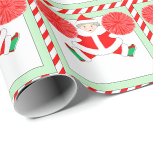 Weihnachtsgeschenk für Cheerleading Geschenkpapier