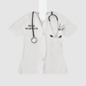 Weihnachtsgeschenk für Chirurgen Ornament (Rückseite)