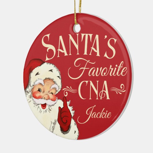 Weihnachtsgeschenk für CNA Keramik Ornament (Links)