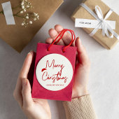 Weihnachtsgeschenk für das neue Jahr Runder Aufkleber